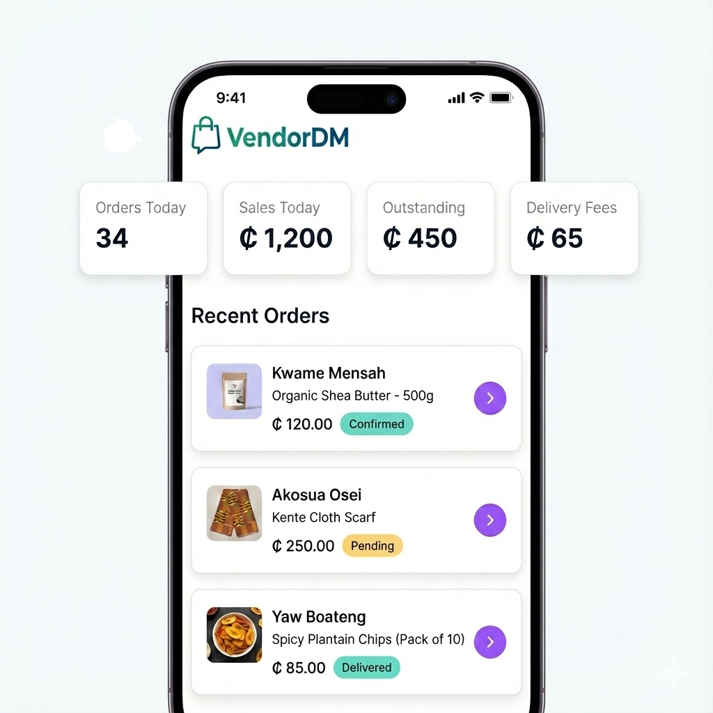 VendorDM Dashboard Preview